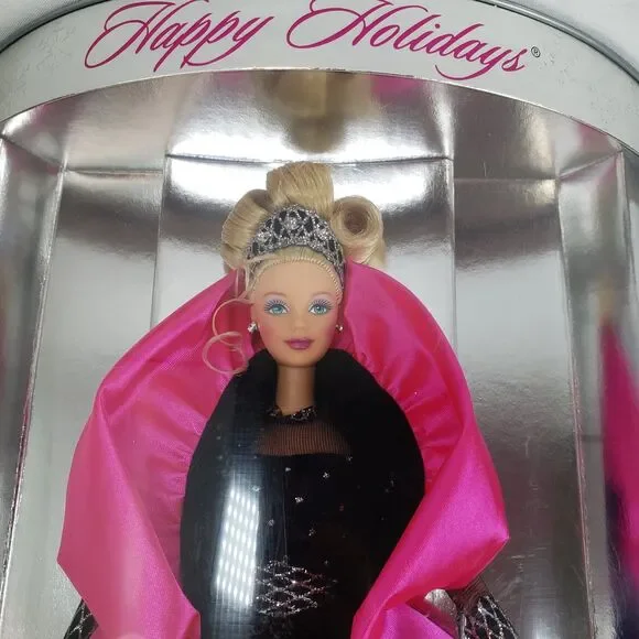 1998 Happy Holidays Special Edition Barbie Doll Box Misprint On Back NRFB 20200